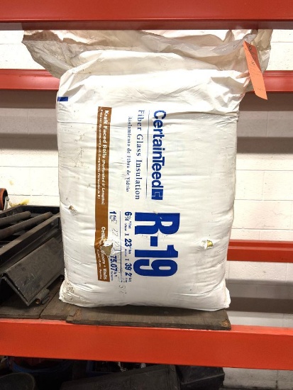 CERTAIN TEED FIBERGLASS INSULATION 6 1/4" THICK X 23"W X 39'2"L
