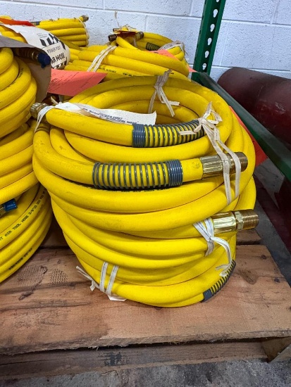 (3) POWER PORT PREMIUM AIR TOOL HOSE 25' X 1/2", 300 PSI, AH 1225R, PICTURE IS REPRESENTATIVE