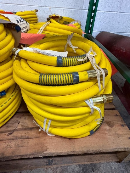 (3) POWER PORT PREMIUM AIR TOOL HOSE 25' X 1/2", 300 PSI, AH 1225R, PICTURE IS REPRESENTATIVE