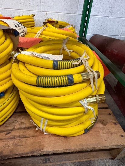(3) POWER PORT PREMIUM AIR TOOL HOSE 25' X 1/2", 300 PSI, AH 1225R, PICTURE IS REPRESENTATIVE