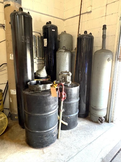 LOT W/ (7) VESSELS 65" TALL UP TO 7' TALL, TALL 200 PSI