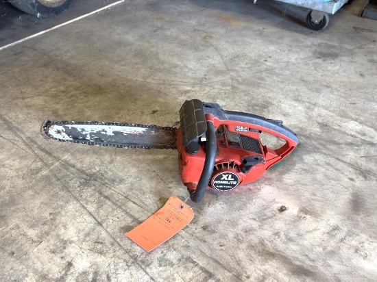 HOMELITE XL 16" CHAIN SAW, GAS OPERATED