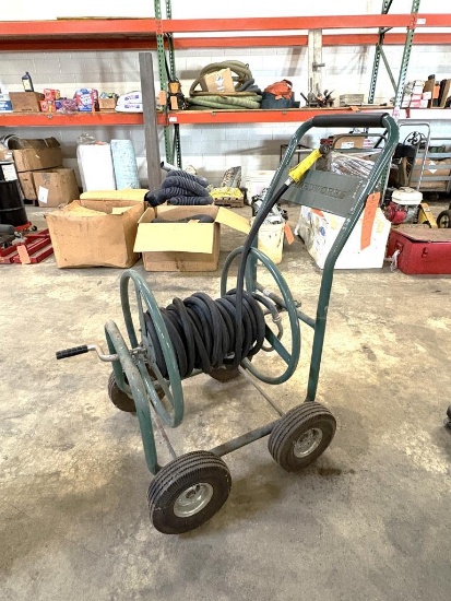 YARDWORK PORTABLE HOSE CADDY WITH HOSE