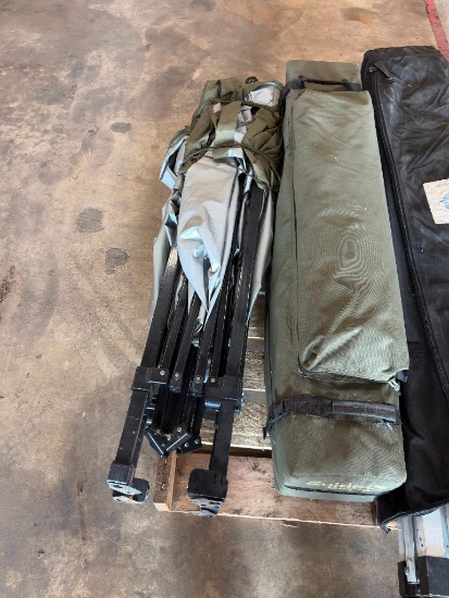 (2) POP UP TENTS FOR SHELTER, SIZE UNKNOWN