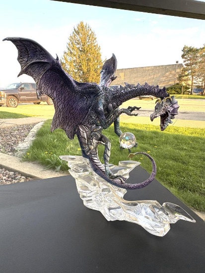MICHAEL WHELAN FRANKLIN MINT DRAGON STATUE "GUARDIAN OF THE SKIES"