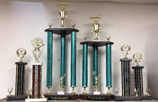 (6) TROPHIES 16' UP TO 30" TALL