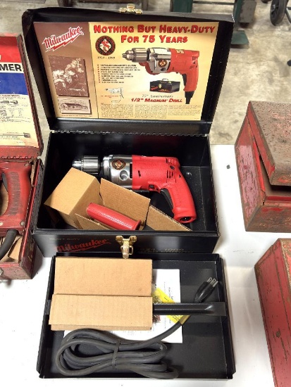 MILWAUKEE ELECTRIC HEAVY DUTY 1/2" MAGNUM DRILL- LIMITED EDITION, NEW IN BOX,