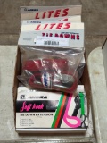 (4) PAIR OF ANCRA LITES LIGHT DUTY MOTORCYCLE TIE DOWNS & ANCRA SOFT HOOK DIE DOWN EXTENSIONS