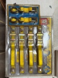 ALLIED 15' HEAVY DUTY RATCHET STRAPS W/WIDE HANDLE RATCHET BUCKLE, 4 COUNT, NEW IN PKG
