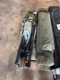 (2) POP UP TENTS FOR SHELTER, SIZE UNKNOWN