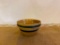 PRIMITIVE BLUE & LIGHT BLUE BANDED BOWL, 6 1/4