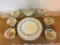 ASSORTED VINTAGE SUNNY BROOK WOOD & SONS BURSLEM ENGLAND CHINA: (6) CUPS, SUGAR DISH,
