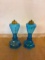 SET OF (2) VINTAGE LAMP STANDS, BASE IS 9