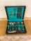 WINTER WONDERLAND SNOWFLAKE PATTERN SILVERWARE SET (6) EACH WITH CHILD'S SPOON AND FORKS,