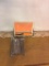 MID CENTURY ACCORDIAN MIRROR, WALL MOUNT W/SCISSORS ARM MIRROR, 6 1/4
