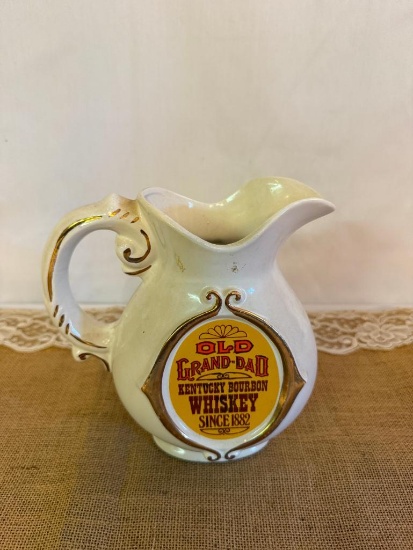 OLD GRAND DAD KENTUCKY BOURBON WHISKEY PITCHER