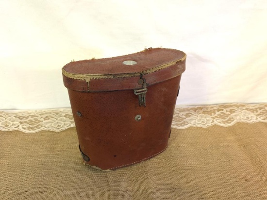 VINTAGE BINOLUX BINOCULARS NO. T-5, 76352 7 X 50 FIELD 375 FEET AT 1000 YARDS WITH HARD CASE