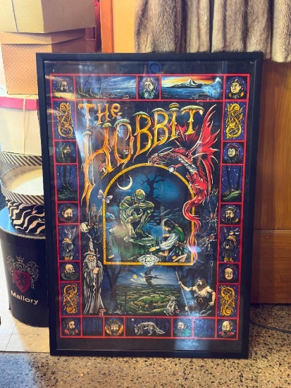 "THE HOBBIT" FRAMED PRINT 37.5"T, 25"W
