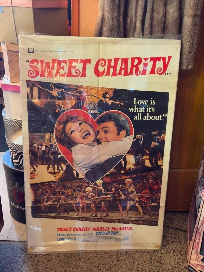 VINTAGE UNIVERSAL STUDIOS "SWEET CHARITY" MOVIE PICTURE, 41" BY 27" ACROSS