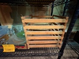 WOODEN ANTIQUE EGG CRATE CARRIER NO COVER WITH HANDLE