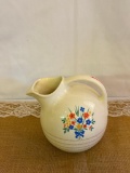 VINTAGE PITCHER W/HAND PAINTED FLOWER BOQUET