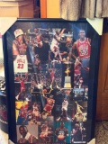 FRAMED MICHAEL JORDAN COLLAGE OF PHOTOS 36
