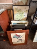 LARGE LOT OF FRAMED ART! LOTS OF TREASURERS