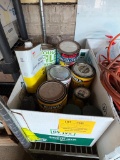 LOT OF HOME IMPROVEMENT STAIN: FINISHES, PAINT THINNER, SPRAY PAINT