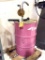 55 GALLON DRUM WITH CIMCOOL CUTTING FLUID, WITH PUMP AND EXTRA PUMP PARTS