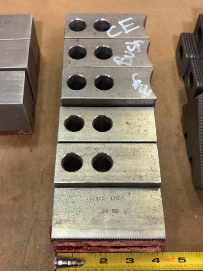 (2) SETS OF H&R SOFT STEEL LATHE JAWS, 82-20, 2" & 2-1/2" SOFT JAWS