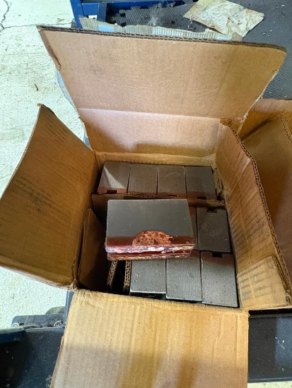 BOX WITH (11) SOFT STEEL CNC LATHE JAWS