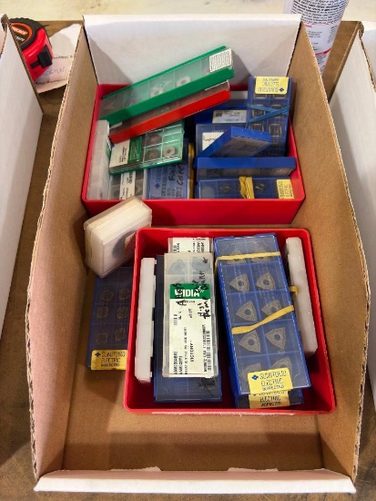 BOX WITH ASSORTED INSERTS; WIDIA WNMG080408UM; SUMITOMA AC8035P; ETC. PLEASE INSPECT