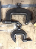 (1) HEAVY DUTY VULCAN C-CLAMP, NO. 6 AND (1) VULCAN C-CLAMP NO. 3