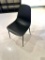 (2) BLACK CONTEMPORARY MODERN CHAIRS, STYLE-SCANDINAVIAN, 34.5