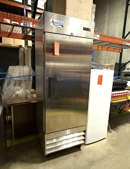 (2023) AVANTCO 29" SINGLE DOOR REFRIDGERATOR , MODEL: 178A19RC, S/N: 350169516-7021-2312,