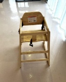 ADCRAFT WOODEN HIGH CHAIR, PICTURE IS REPRESENTATIVE