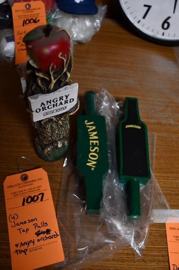 (4) JAMESON TAP PULLS & ANGRY ORCHARD TAP
