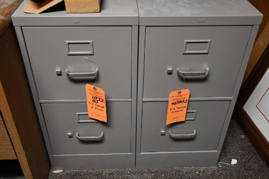 (2) FILE CABINETS, 2 DRAWER