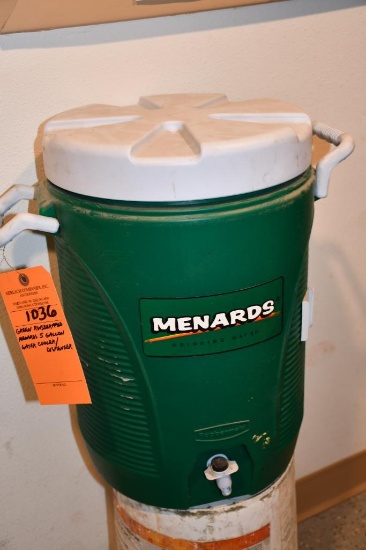 GREEN RUBBERMAID MENARDS 5 GALLON WATER COOLER/DISPENSER