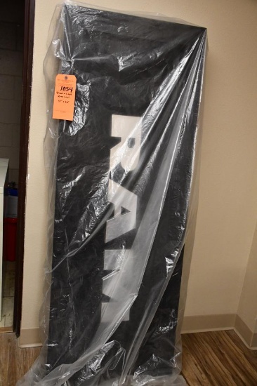 BLACK & SILVER RAM SIGN, 59" X 22"