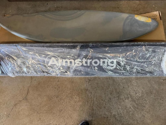 ARMSTRONG HEADER, 69" (2) AND (1) IS DAMAGED PLUS SURF BOARD MOLD