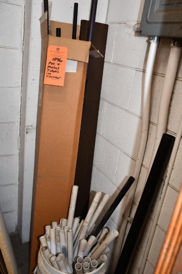 PVC & METAL TUBES IN CORNER