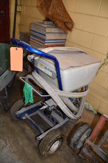 GRACO TEXSPRAY GTX 2000 W/HUSKY 1040 DIAPHRAM PUMP, CONDITION UNKNOWN