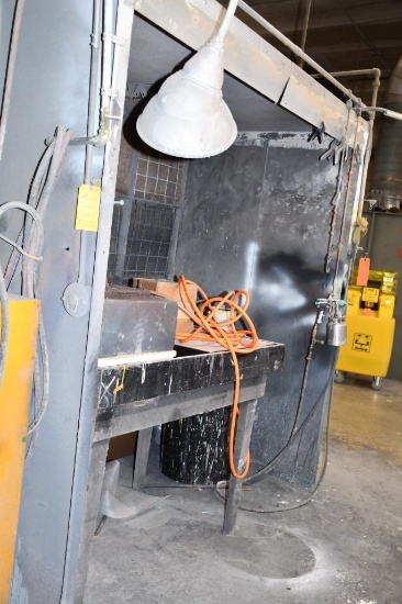 BACK TO BACK OPEN SPRAY BOOTHS & ALL TOOLS/MATERIAL IN OR ON, ANSUL FIRE SUPRESSION UNITS 3 & 4,