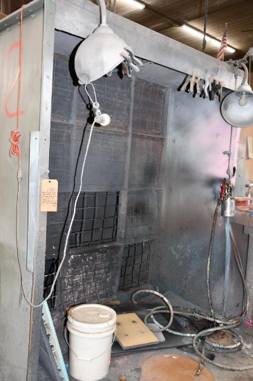 BACK TO BACK OPEN SPRAY BOOTHS & ALL TOOLS/MATERIAL IN OR ON, ANSUL FIRE SUPRESSION UNITS 1 & 2,