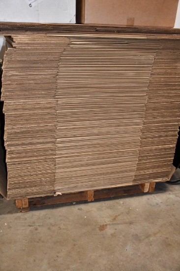 (4) SKIDS OF ASSORTED CARDBOARD BOXES, LIDS, DIVIDERS (3 SKID BY EAST DOCK, 1 SKID ON PALLET RACK...