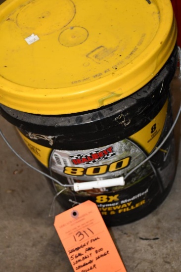 SEEMINGLY FULL 5 GALLON SEALBEST 800 DRIVEWAY SEALER & FILLER