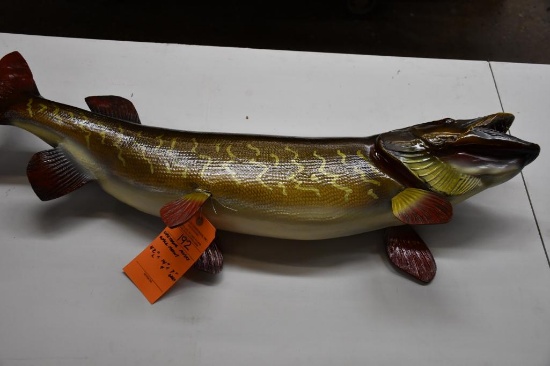URETHANE MUSKY WALL MOUNT, 42"L X 14"H X 7"D