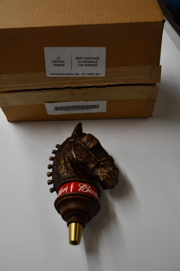 BUDWEISER/BUD HERITAGE CLYDESDALE TOP HANDLE, ANHEUSER-BUSCH, NIB