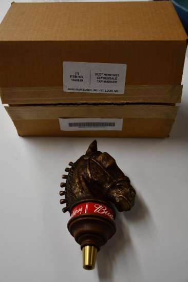 BUDWEISER/BUD HERITAGE CLYDESDALE TOP HANDLE, ANHEUSER-BUSCH, NIB
